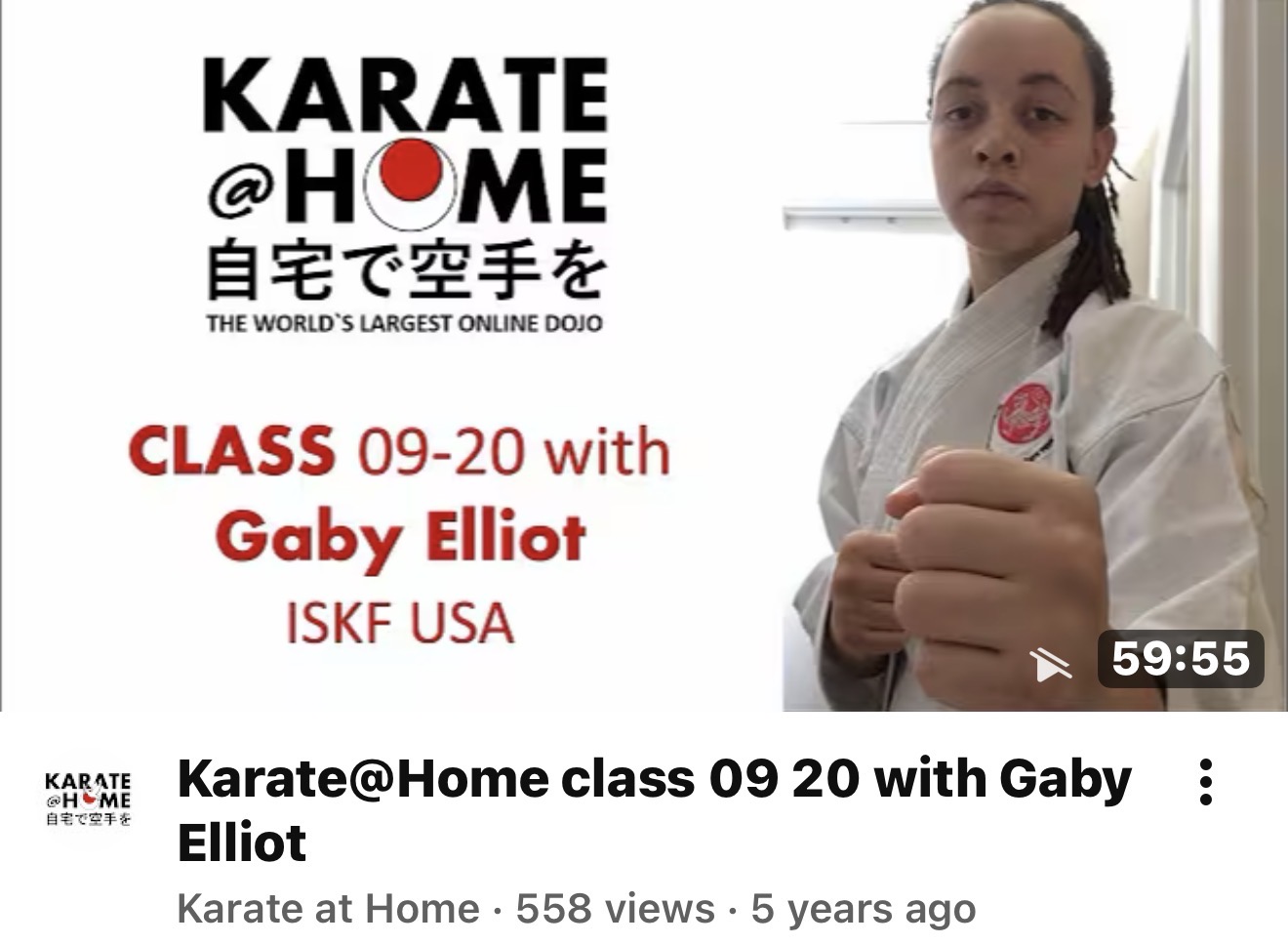 KARATE@HOME Class 09-20 mit Gaby Elliot