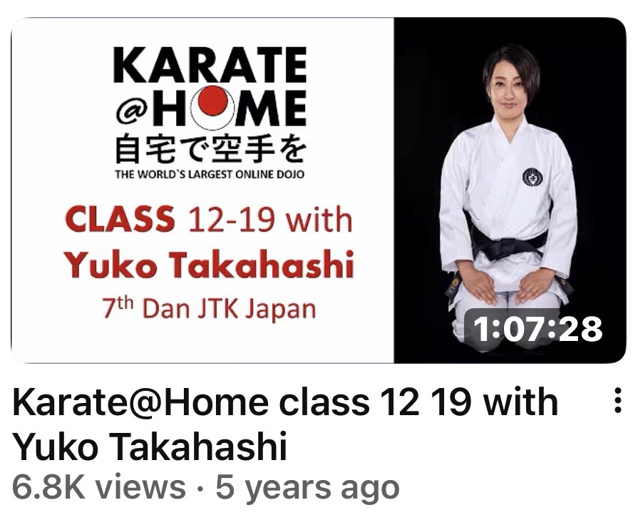 KARATE@HOME Class 12-19 mit Yuko Takahashi
